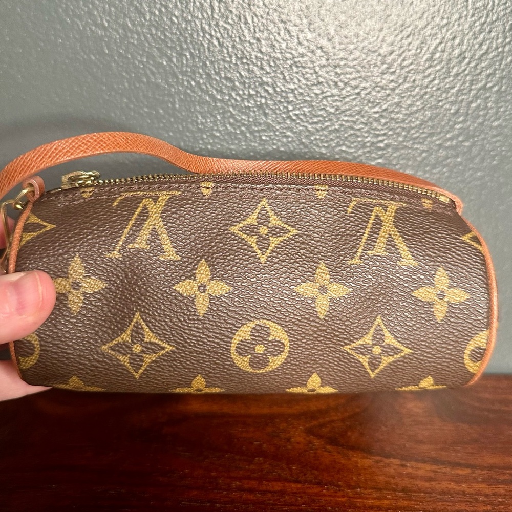 Louis Vuitton - brown monogram - gold hardware - mini papillon